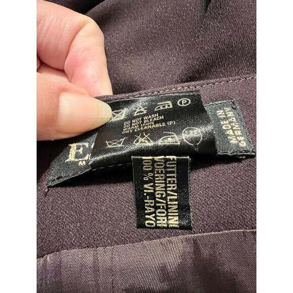 ESCADA by MARGARETHA LEY 100% Wool Eggplant Pencil Skirt - Picture 4 of 7